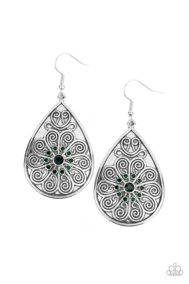 BANQUET BLING  - GREEN Earring