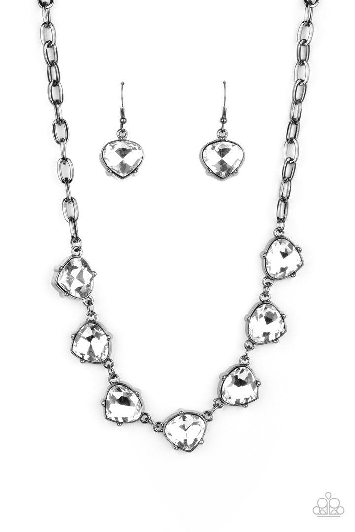 Star Quality Sparkle  -Black Necklace