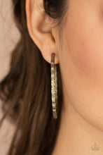 Load image into Gallery viewer, Grungy Grit - BRASS  Earring
