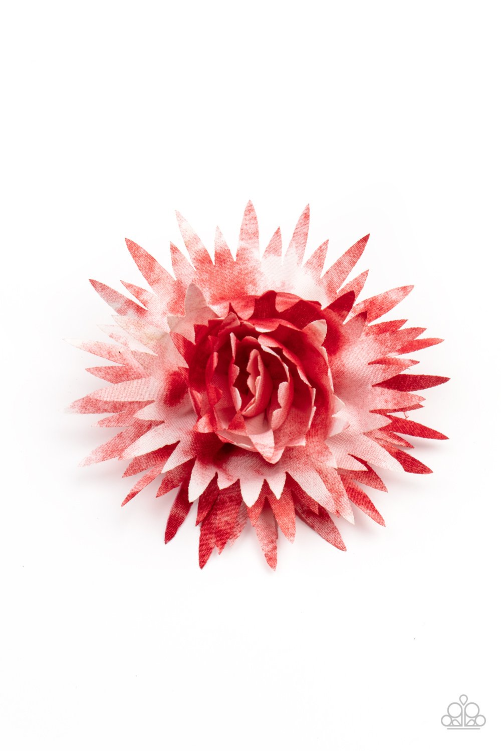 My Favorite Color Is Tie Dye  -RED hair clip