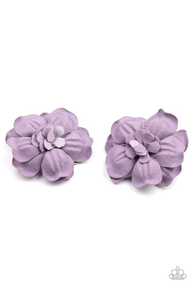 Happy Grow Lucky - PURPLE HAIR CLIPS