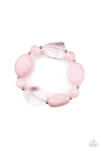 Load image into Gallery viewer, Stacycatin Shimmer/I Need A Staycation - PINK necklace/Bracelet SET
