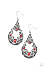 Load image into Gallery viewer, BOEHEMIAN BALL - RED EARRINGS
