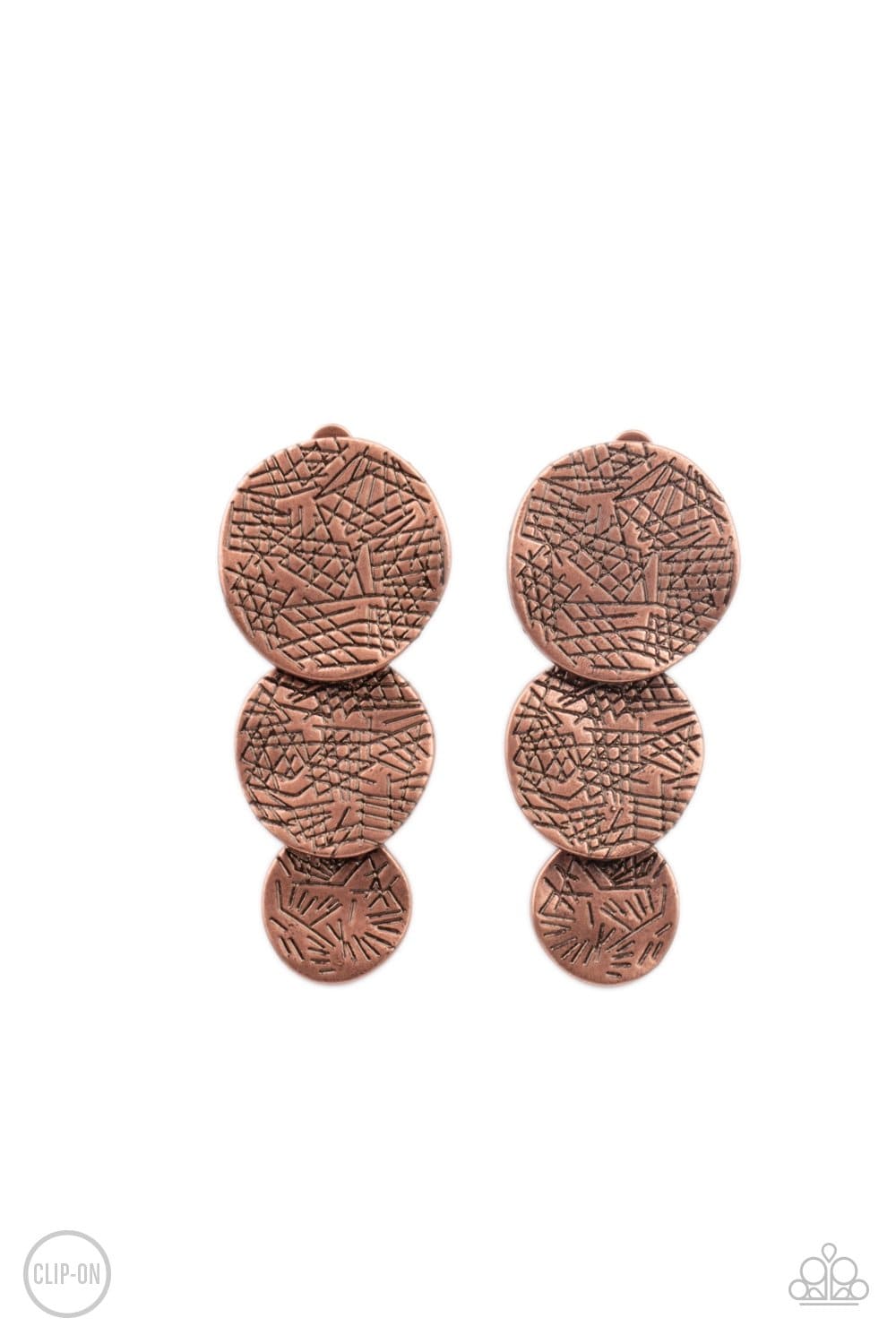 Ancient Antiquity - Copper CLIP ON Earring
