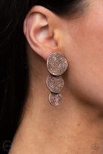Load image into Gallery viewer, Ancient Antiquity - Copper CLIP ON Earring
