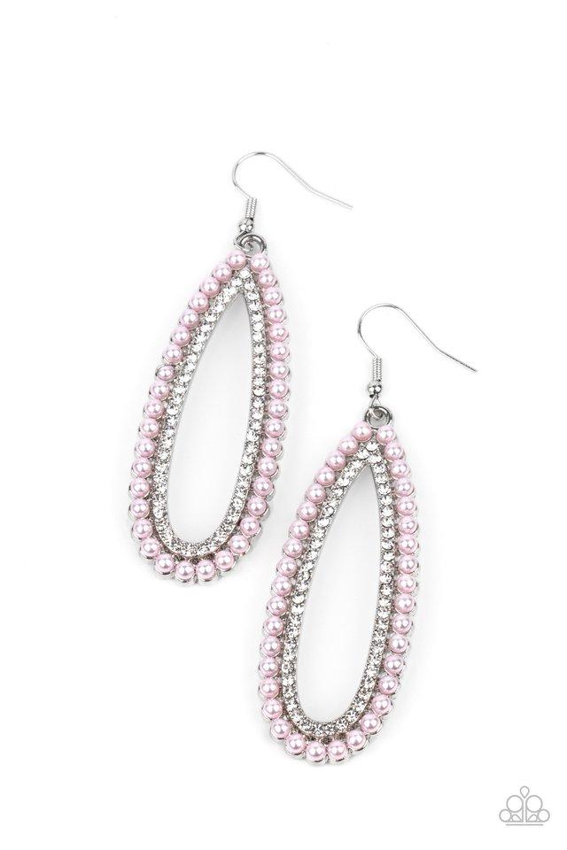 GLAMOUROUSLY GLOWING - PINK EARRINGS