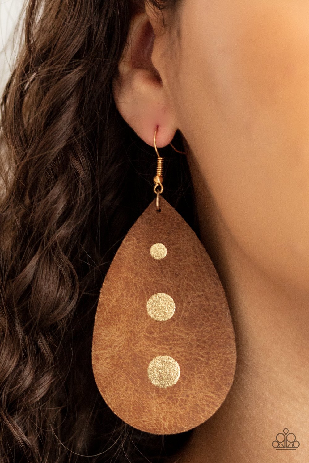 Rustic Torent - GOLD Earrings