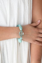 Load image into Gallery viewer, Staycation Stunner/ I Need A Staycation  -BLUE Necklace &amp; Bracelet SET
