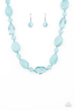 Load image into Gallery viewer, Staycation Stunner/ I Need A Staycation  -BLUE Necklace &amp; Bracelet SET
