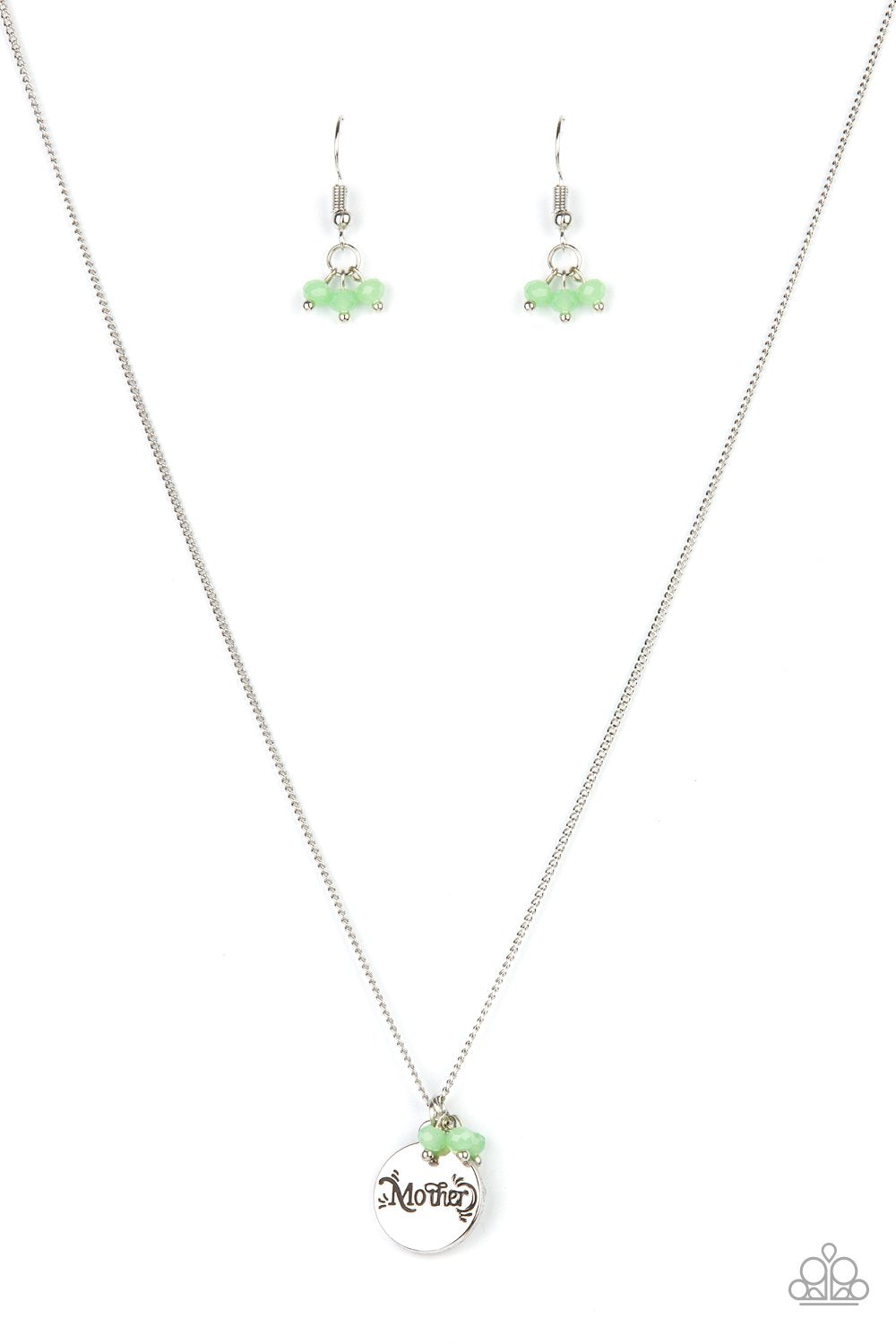 Warm My Heart   - GREEN  Necklace