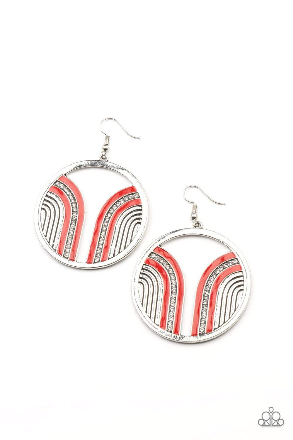 Delightfully Deco  - RED   Earring