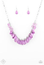 Load image into Gallery viewer, Carefully Clustered -Purple Necklace
