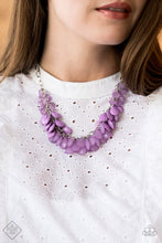 Load image into Gallery viewer, Carefully Clustered -Purple Necklace
