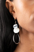 Load image into Gallery viewer, Retro Reception- White Earring
