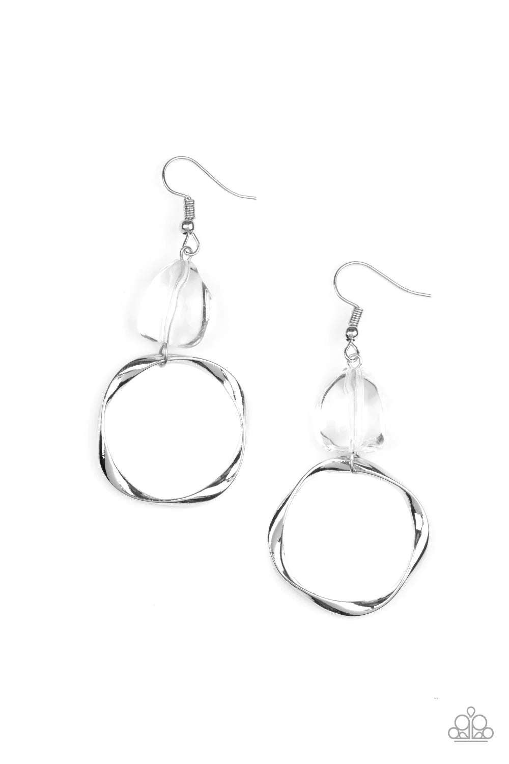 All Clear - White  Earring