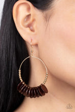 Load image into Gallery viewer, Caribbean Cocktails - Brown Earring
