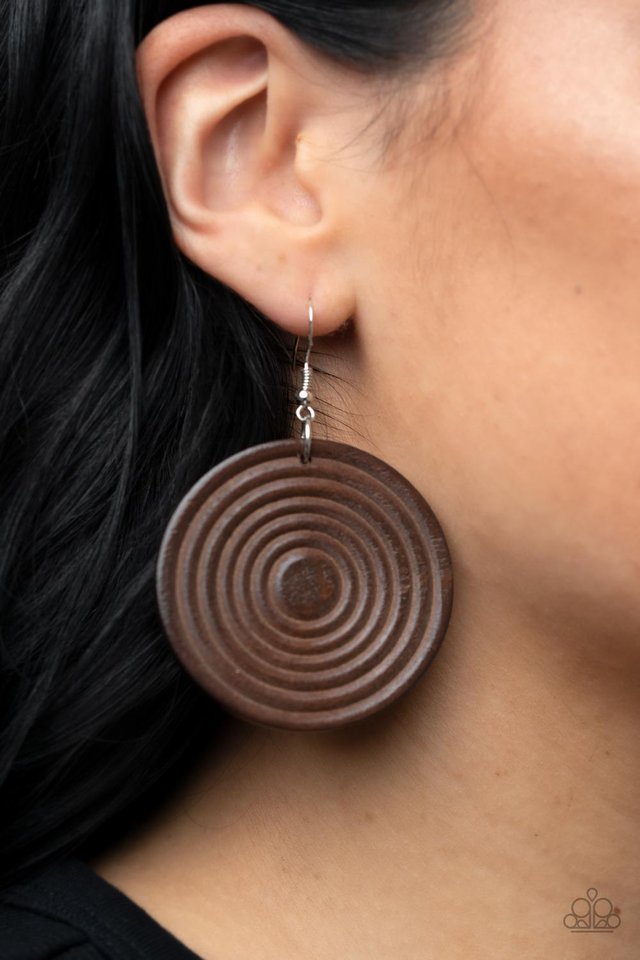 Caribbean Cymbol - BROWN Earring