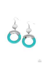 Load image into Gallery viewer, Entrada At Your Own Risk - BLUE  Earrings
