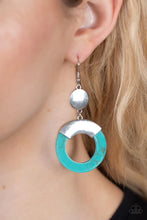 Load image into Gallery viewer, Entrada At Your Own Risk - BLUE  Earrings
