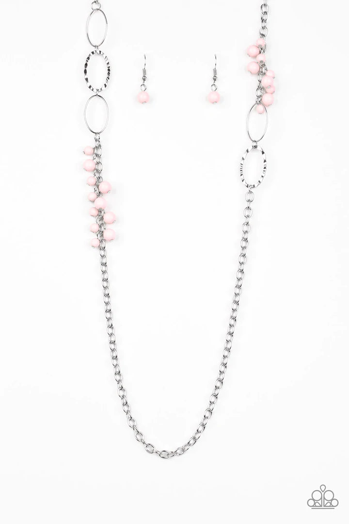 Flirty Foxtrop  - Pink Necklace