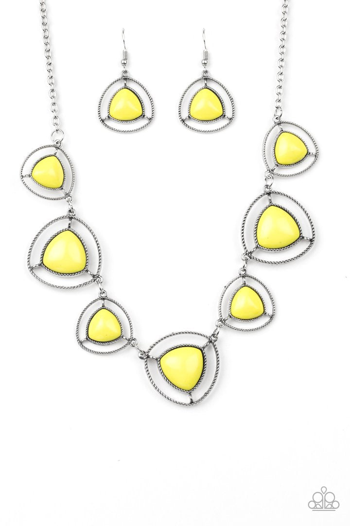 Make A Point  - YELLOW  Necklace
