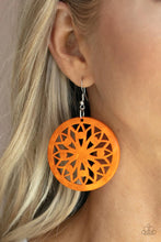 Load image into Gallery viewer, Ocean Canopy- ORANGE Earrings
