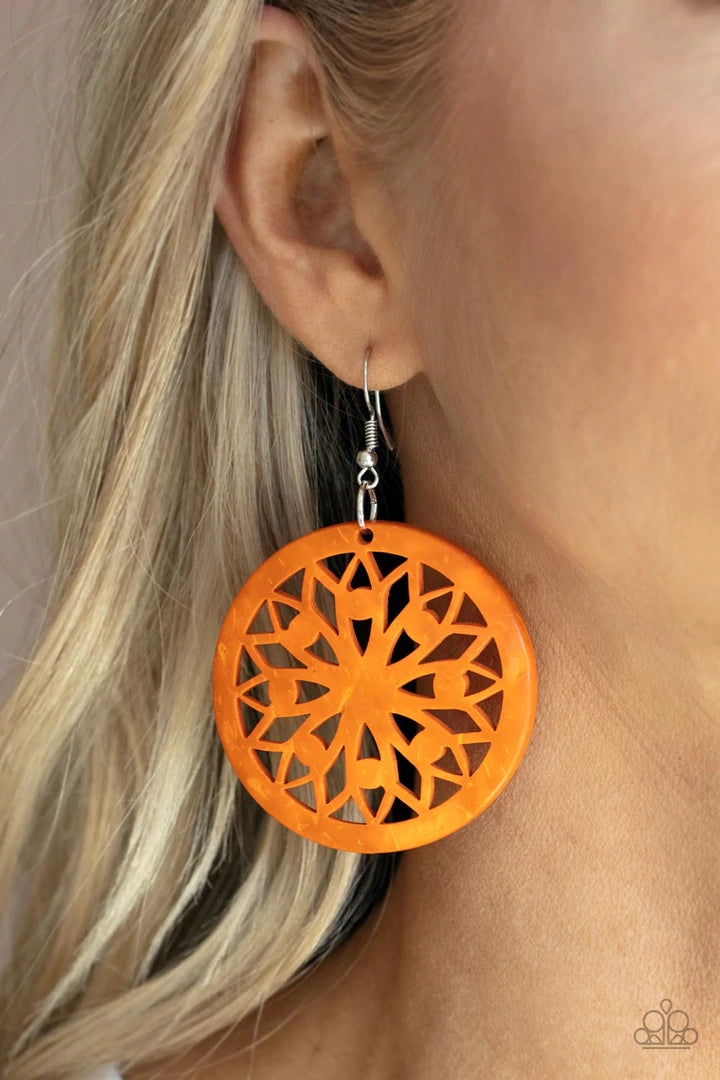 Ocean Canopy- ORANGE Earrings