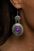 Load image into Gallery viewer, Temple Of The Sun -  PURPLE  Earring
