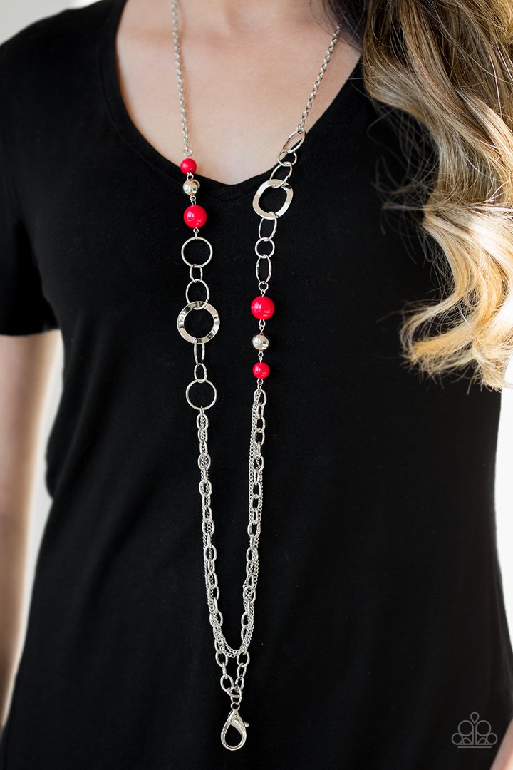Modern Motley - RED Lanyard