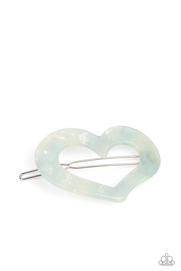 Heart Not To Love  - BLUE  HAIR CLIP