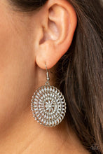 Load image into Gallery viewer, Pinwheel and Deal - White Earrings
