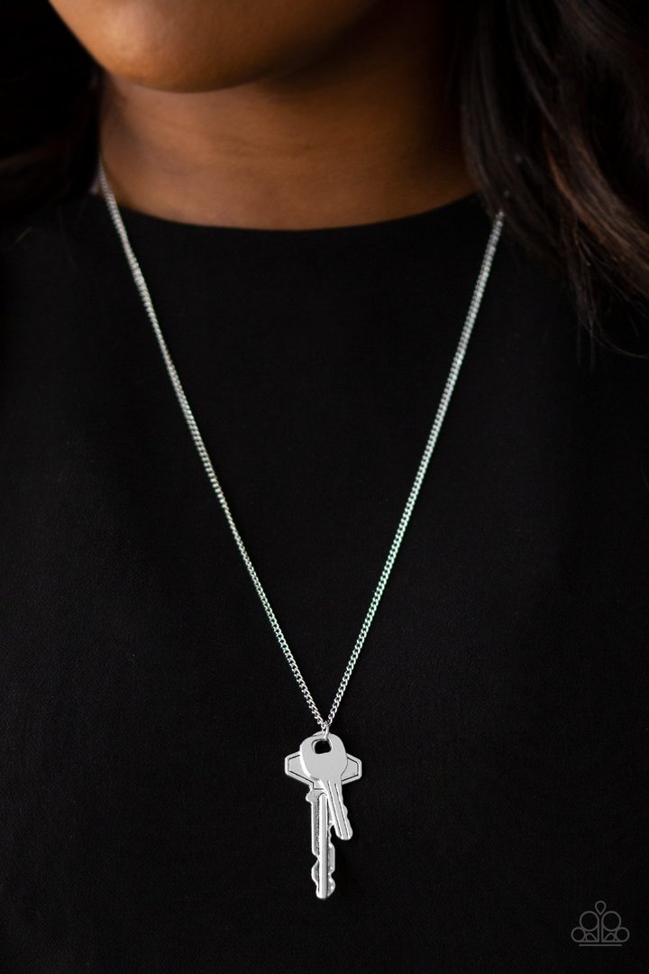 The Keynoter  - SILVER  necklace