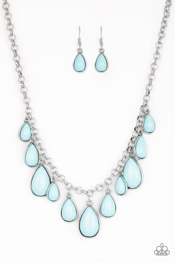 Draw Dropping Diva  - BLUE Necklace
