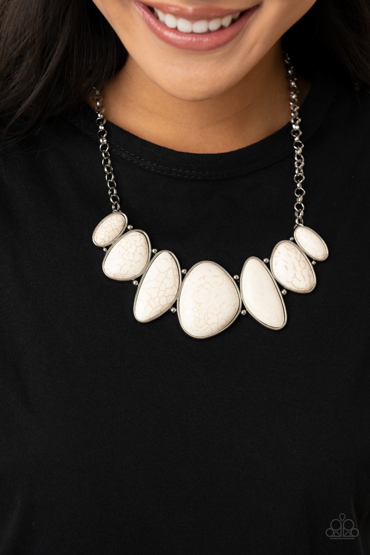 Primitive  - WHITE  Necklace