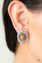 Load image into Gallery viewer, STONE TIKI - ORANGE Earrings
