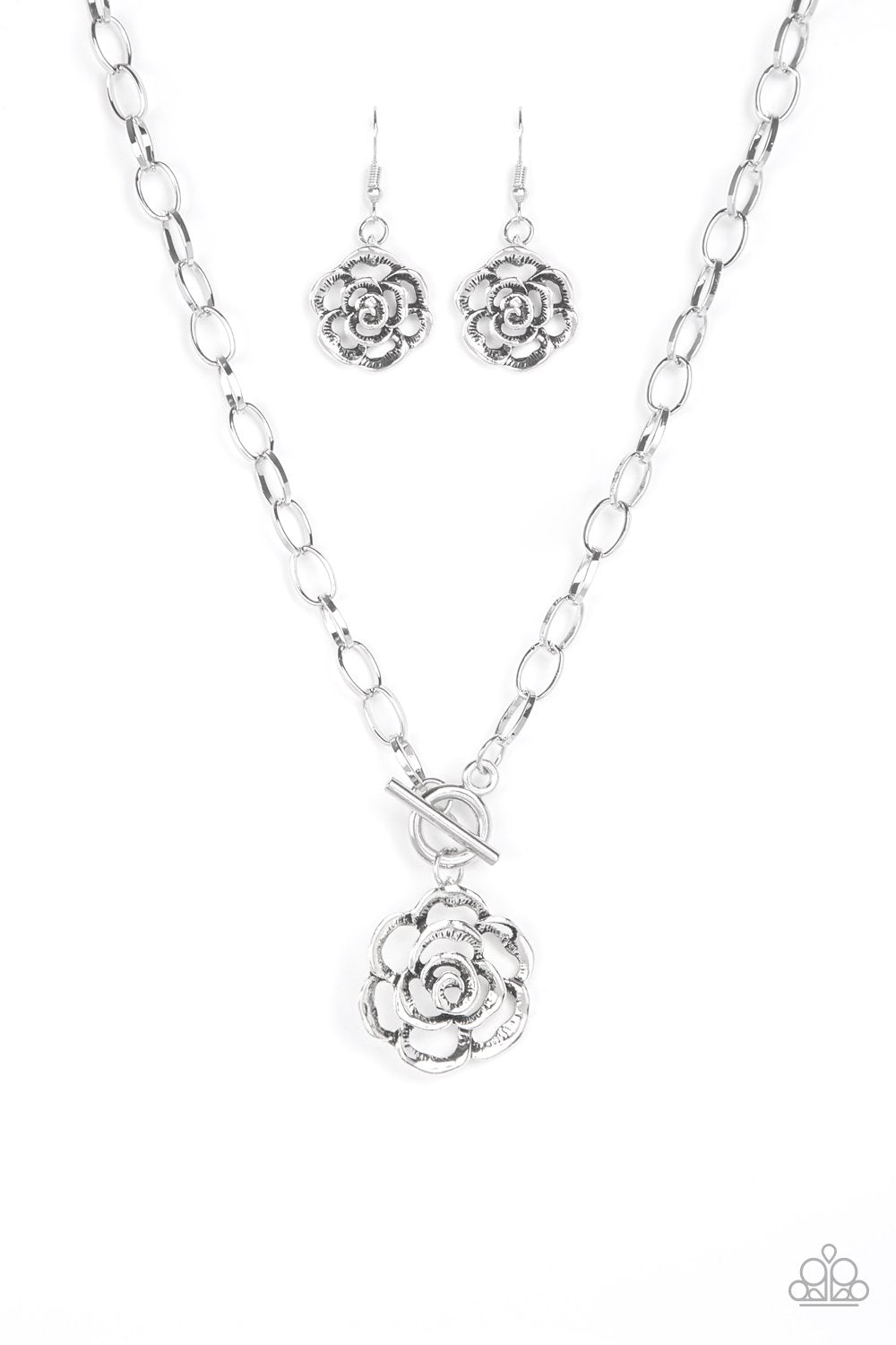 Beautifully In Bloom  -  SILVER Necklace