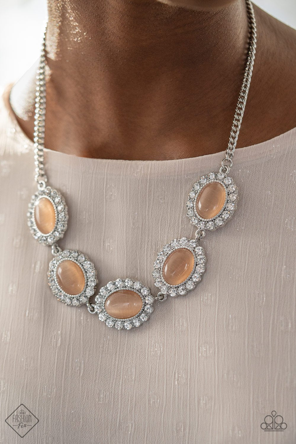 A Diva-attitude Adjustment -Orange Necklace