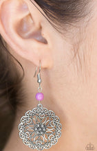 Load image into Gallery viewer, Full Floral -Purple EARRINGS

