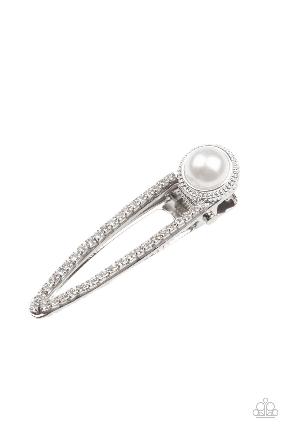 EXPERT IN ELEGANCE - WHITE  HAIR CLIP