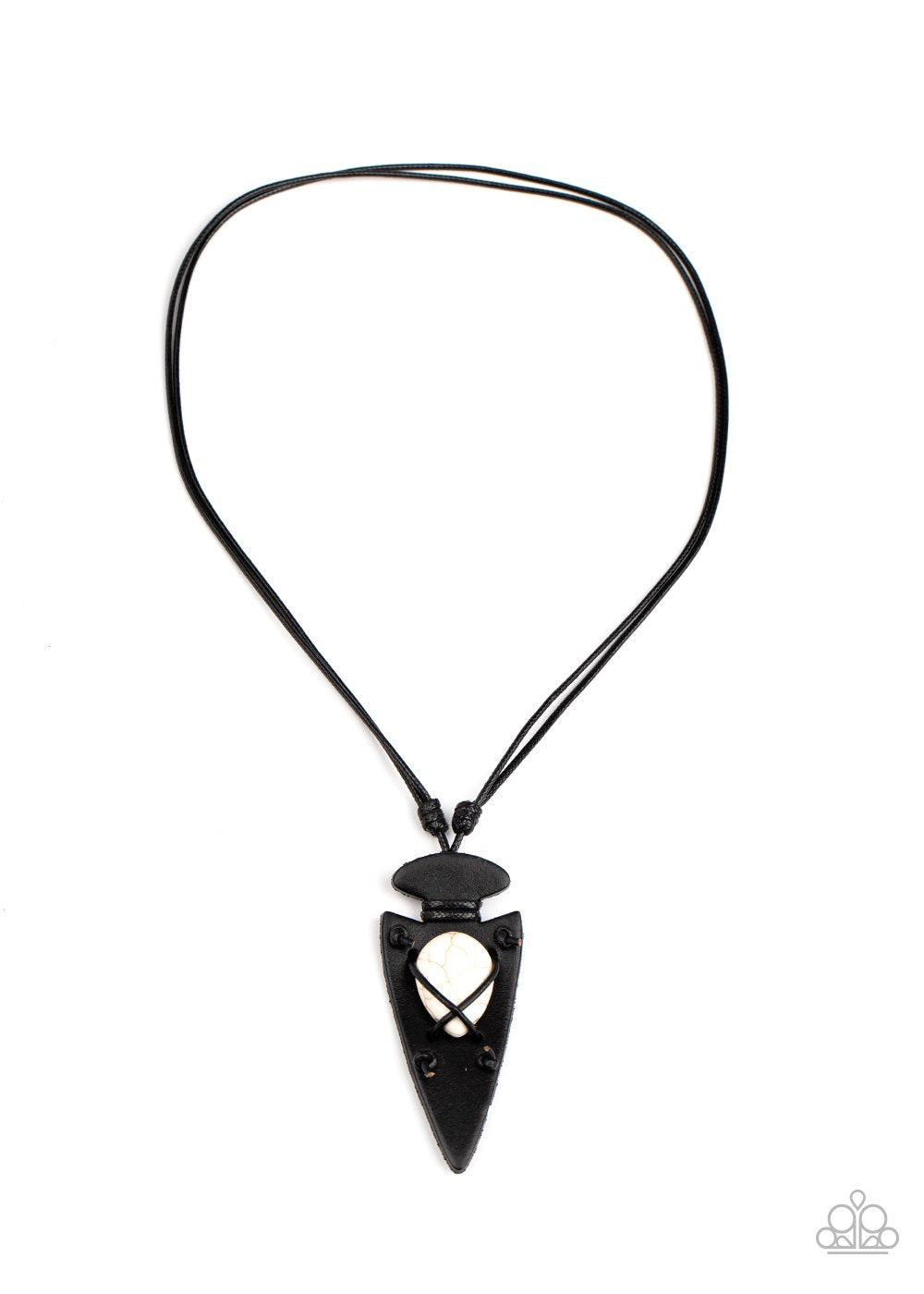 Hold Your Arrowhead Up High  - WHITE  Men's Necklace