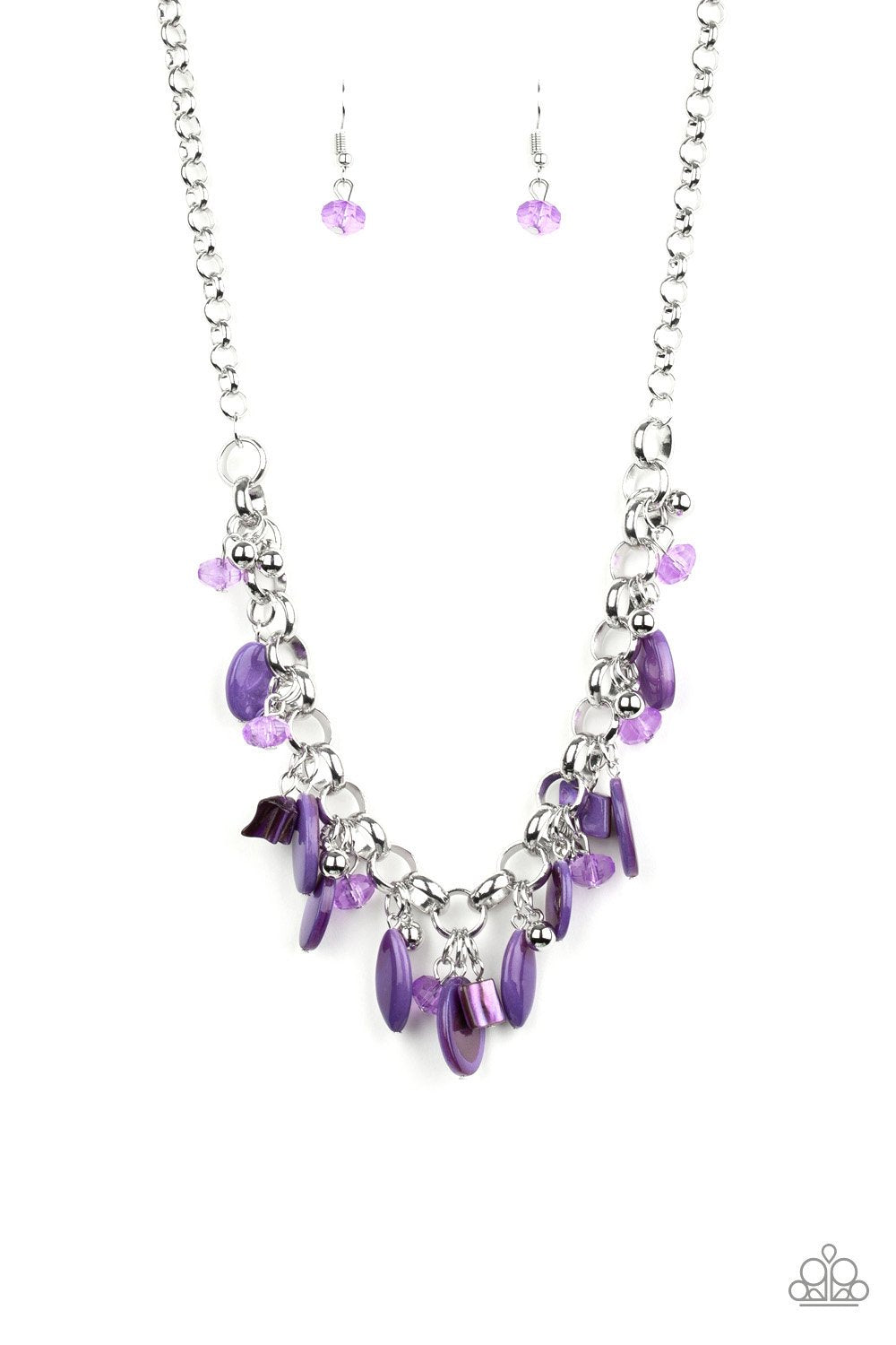 I WANT TO SEA THE WORLD - PURPLE NECKLACE