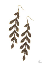 Load image into Gallery viewer, Lead From The Frond - Brass Earring
