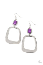 Load image into Gallery viewer, Material Girl Mod  - PURPLE  Earrings
