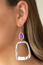 Load image into Gallery viewer, Material Girl Mod  - PURPLE  Earrings
