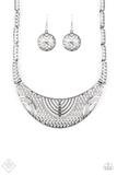 Load image into Gallery viewer, SUNSET SETTING   - NECKLACE/BRACELET SET(SILVER) - FEBRUARY 2020

