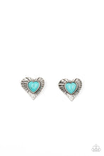 Load image into Gallery viewer, Rustic Romance  - Blue Earring
