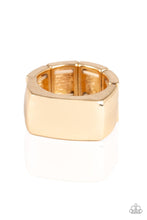 Load image into Gallery viewer, Straight Forward -- Gold -Mens Ring
