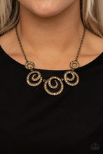 Load image into Gallery viewer, Total Head Turner - BRASS Necklace
