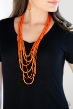 Load image into Gallery viewer, Totally Tonga  - ORANGE Necklace

