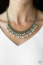 Load image into Gallery viewer, You May Kiss The Bride  - BRASS NECKLACE
